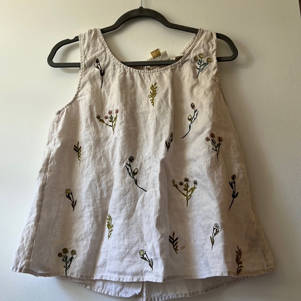 Cynthia Rowley 100% Linen Blouse